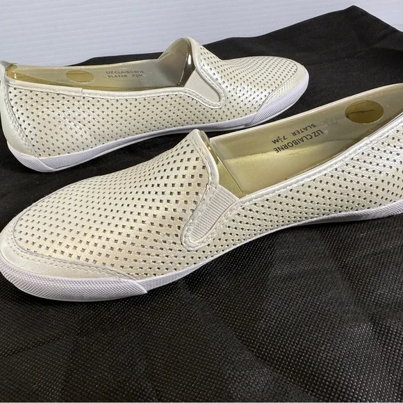 Ann Taylor Monet Black Napa Leather Loafers with Red Interior - Picture 14 of 14